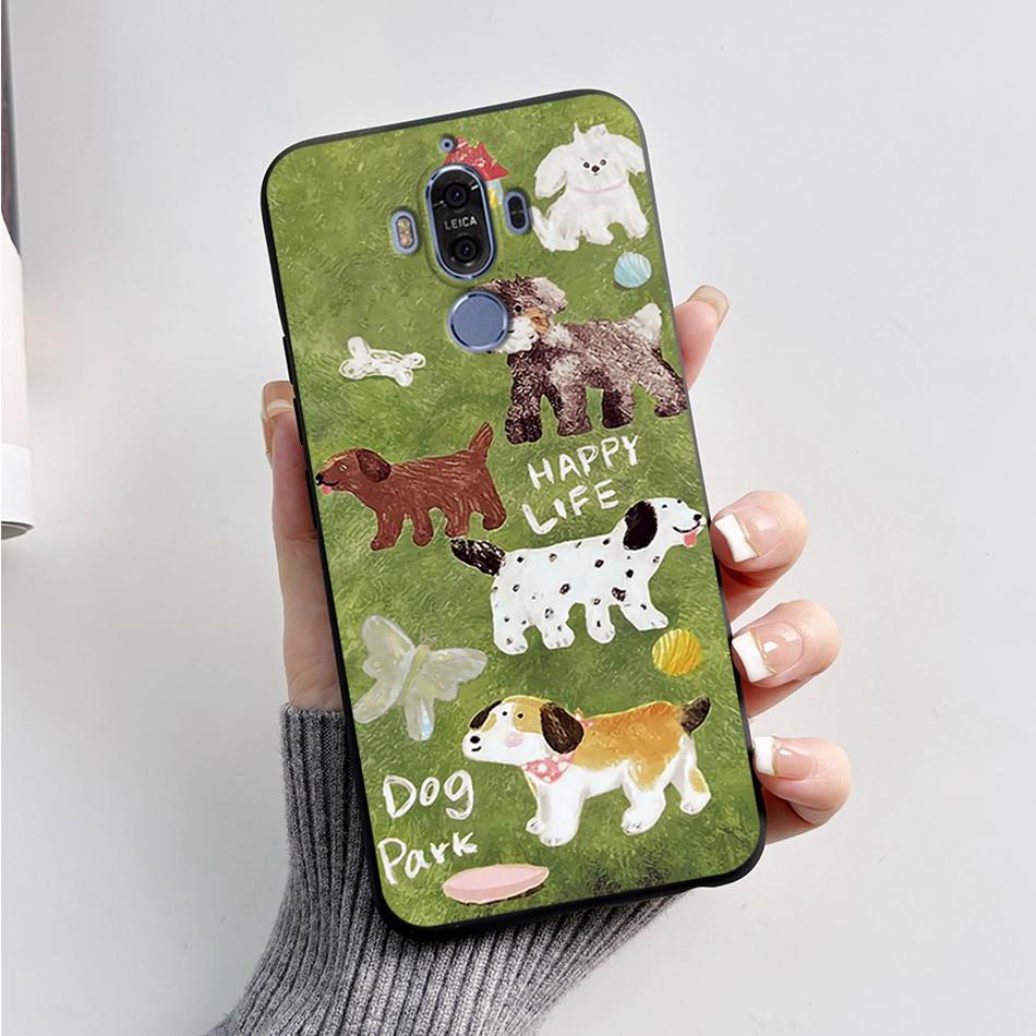 Für Huawei Mate 9 Mate9 MHA-L29 MHA-L09 MHA-AL00 Weiche Hülle Niedlicher Bär Cartoon Frosch Bemaltes TPU Handyhülle Schutzhülle Funda