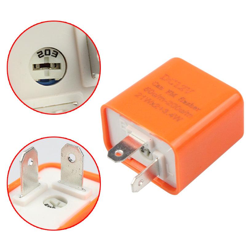 2025 New 1pcs Motorcycle turn signal flasher LED flasher High power LED turn signal flasher Explosion speed adjustable