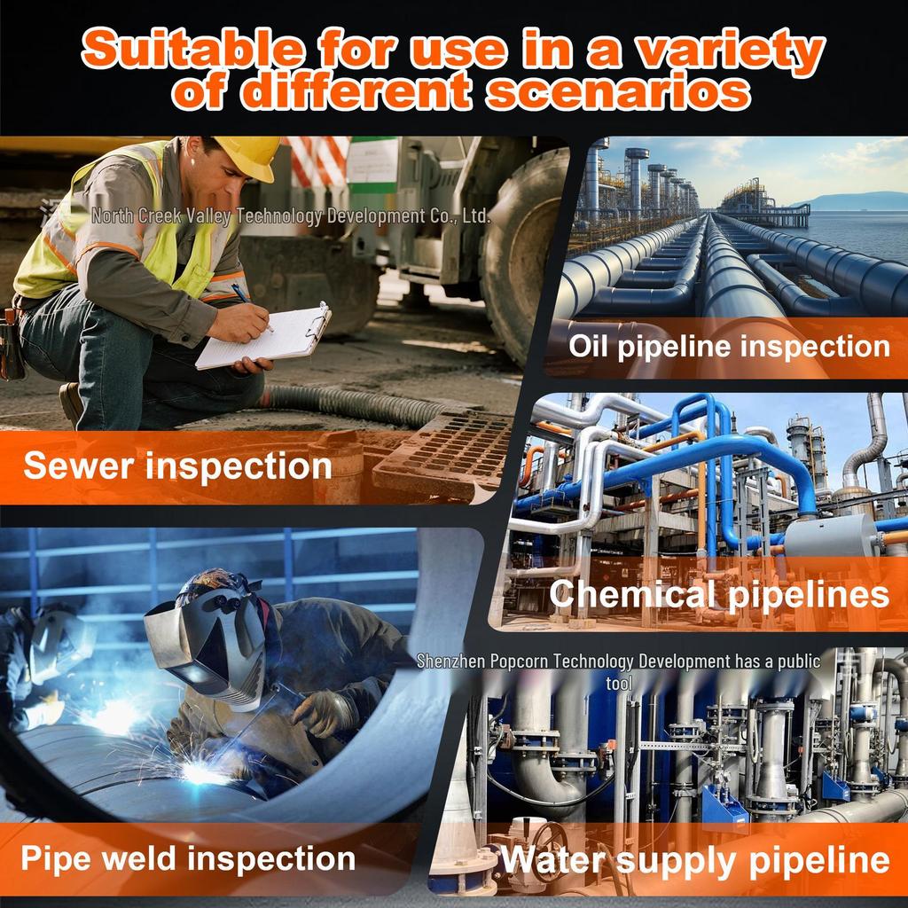 High-Definition Waterproof Sewer Inspection Camera with Zoom and Video Detection