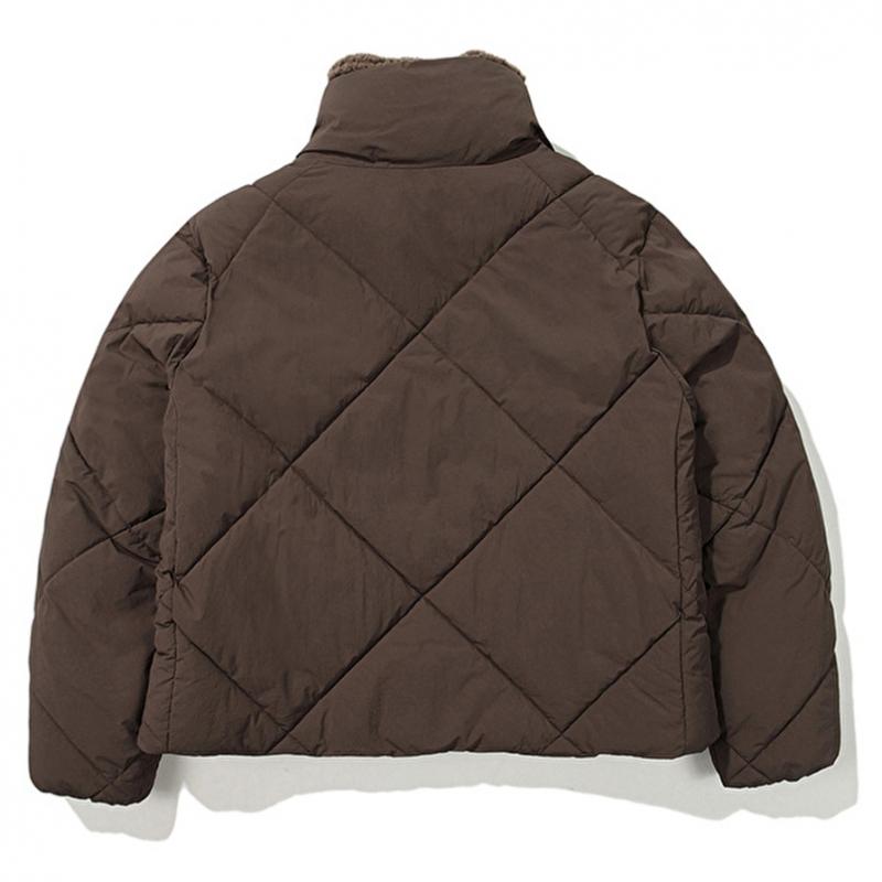 W Teddy Diamond Quilting Puffer  broWn 