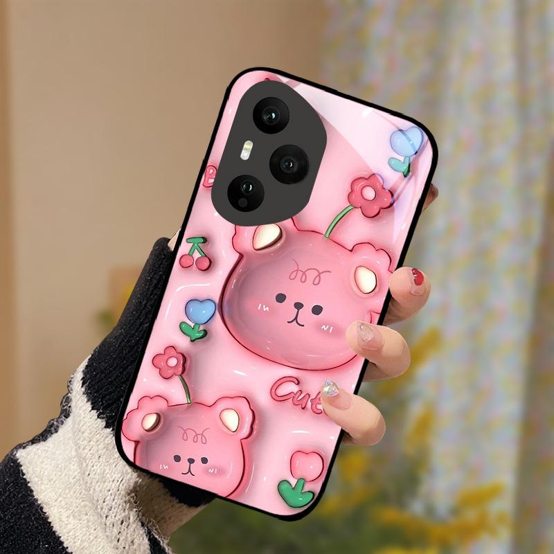 Tempered Glass Phone Case For Honor 400 Pro Honor400 Lite 5G Cover Luxury Painted Hard PC Fundas Shockproof Protective Shell