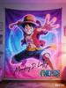 One Piece Luffy 3D Effect Wall Tapestry  Anime Pirate Flag Themed Hanging Cloth for Bedroom Living Room  Dorm Decor