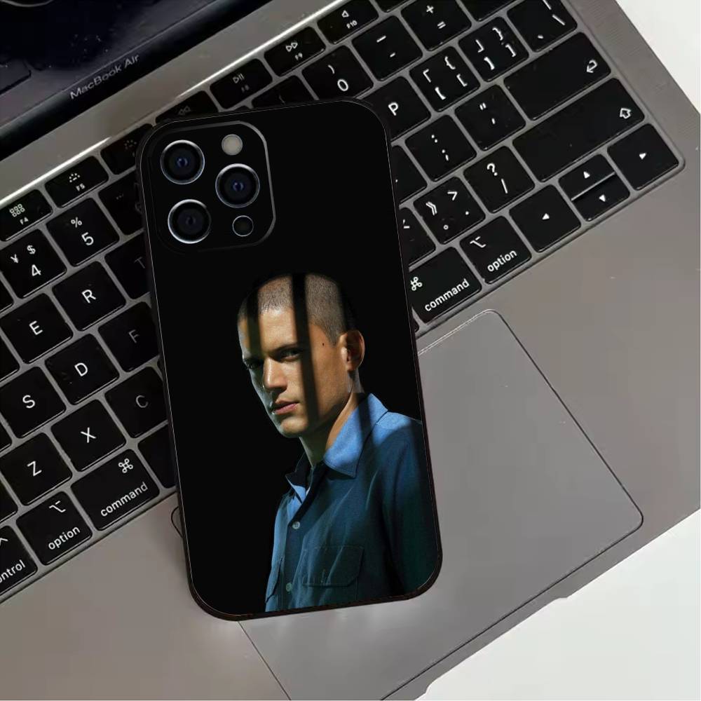 Movie P-Prison B-Break  Phone Case For iPhone 17,16,15,14,13,12,11 Plus,Pro Max,XS,Soft Silicone Black Cover
