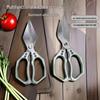 Multifunctional Kitchen Scissors: Aluminum Handle, Ideal for Poultry, Bones, and Fish