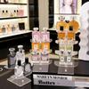 1pc Desktop 2-4 Layer Display Shelf Stepped Acrylic Transparent Storage Rack Is Suitable for Perfume Hand Doll Organizer