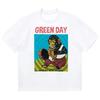 Green Day PUNK Punk Band Cartoon Rock T-shirt Popular Style Women Clothing Y2k Top Aesthetic Graphic T Shirts Vintage