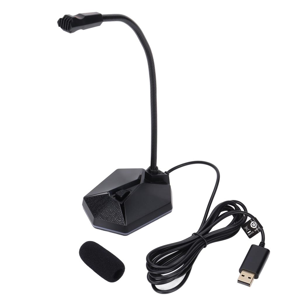 TAIDU TSP201 Computer Microphone USB Omnidirectional Condenser Desktop Gaming Mic for PC
