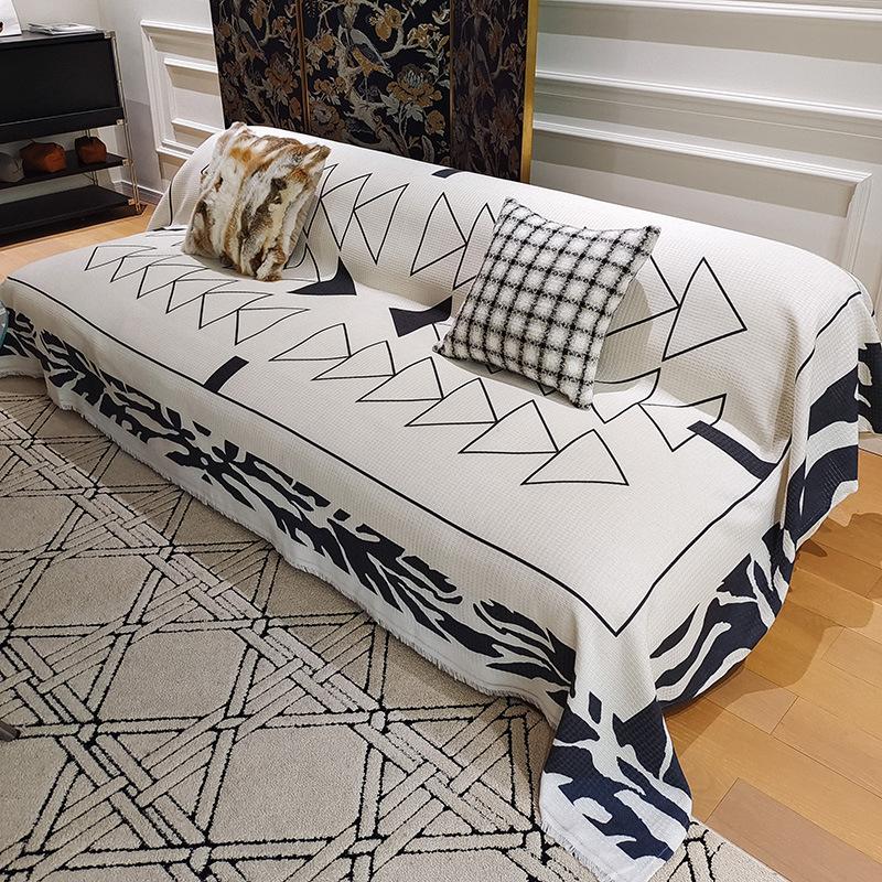 Полотенце для дивана с геометрическим узором — фото 29