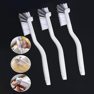 Brosse d'évier Brosse de nettoyage de tasse avec long manche Conception coudée Trou de queue Suspension murale Accessoires de nettoyage de fente
