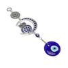 Evil Eye Talisman with Owl Pendant Blue Turkish Evil Eye Blessing Amulet for Car Home Protection
