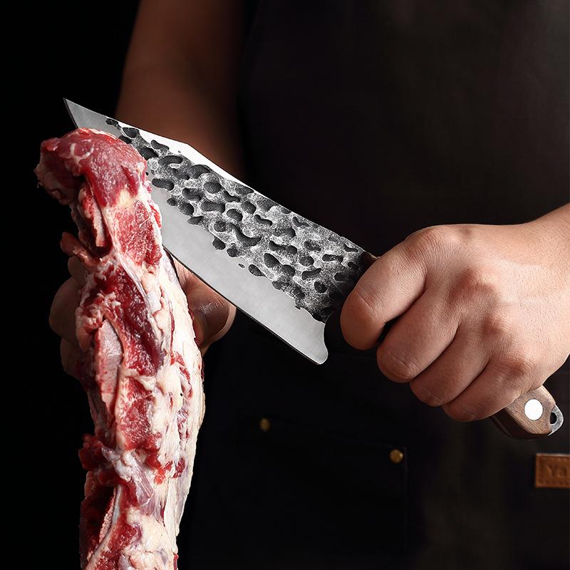 7-Inch Hand-Forged Boning Knife Sharp Kitchen Slicing Knife