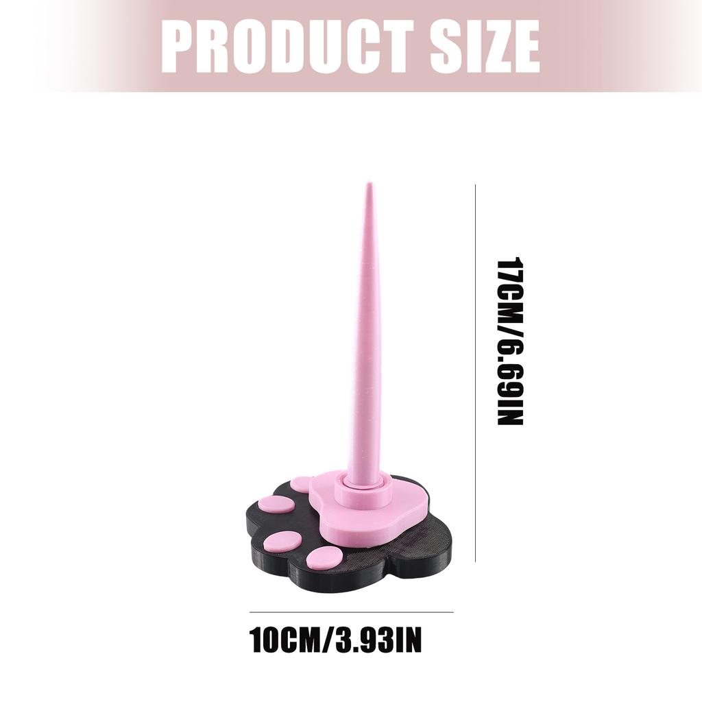 Garnspulenhalter aus Kunststoff, verstellbarer, drehbarer Garnspender mit rutschfester Basis für Strick- und Häkelprojekte