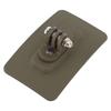 Helmet Mount Quick Installation Hook and Loop Fastener Nylon High Strength Helmet Mount Base for Outdoor Activities Tan