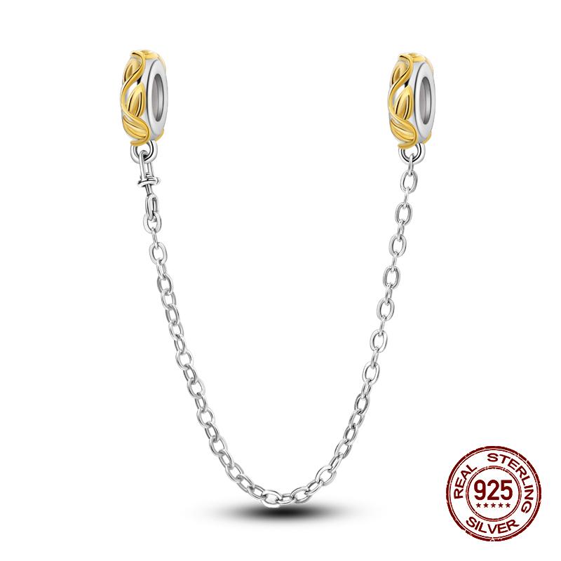 Copper Starfish Crab Butterfly Safety Chains Spacer Beads Designer Charms Fit Pandach Original Bracelet Handmade DIY Fashion Jewelry