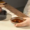 Wanqiantang Ceramic Master Tea Cup - Golden Oil Drop Jianzhan