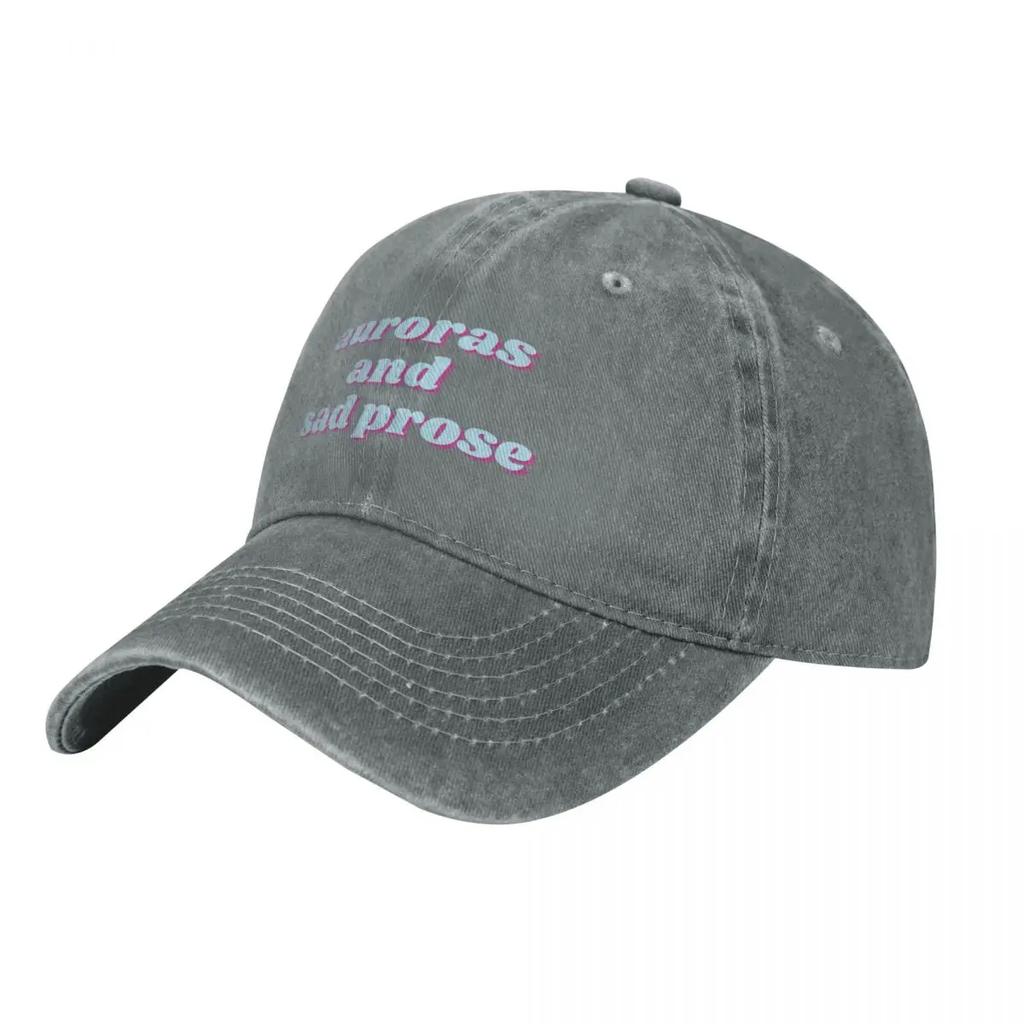 retro auroras and sad prose Baseball Cap derby hat Christmas Hat Horse Hat Sunscreen Womens Unisexs