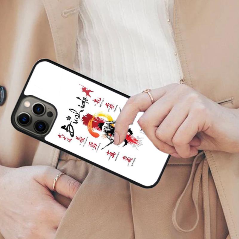 Characters Japan Flag Japanese Warrior Ninja Magnetic Phone Case For iPhone 17 Air 16 14 13 12 Pro Max 15 Plus MagSafe Cover