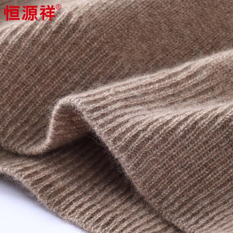 Hengyuanxiang Damen Pullover 100% Kaschmir mit Rollkragen