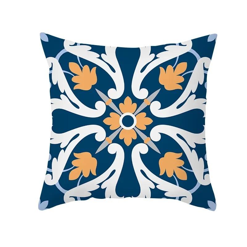 Home Decor Exquisite Patterned Decorative Throw Pillow Covers Pattern Cushion Cover Suitable For Sofa Bedroom Car Pillow Cover