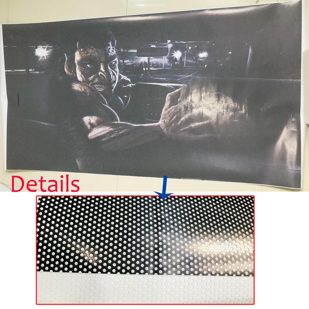 Car Rear Window Decor Foils Horrible Ghost Rear Windshield Decals Thriller Graphic Sticker 70x130cm 3D Pattern Decoration OEM