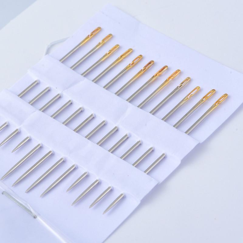 

Souarts серебряный цвет двойными отверстиями швейные иглы набор