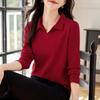Modna Damska Koszulka z Długim Rękawem na Wiosnę i Jesień 2025