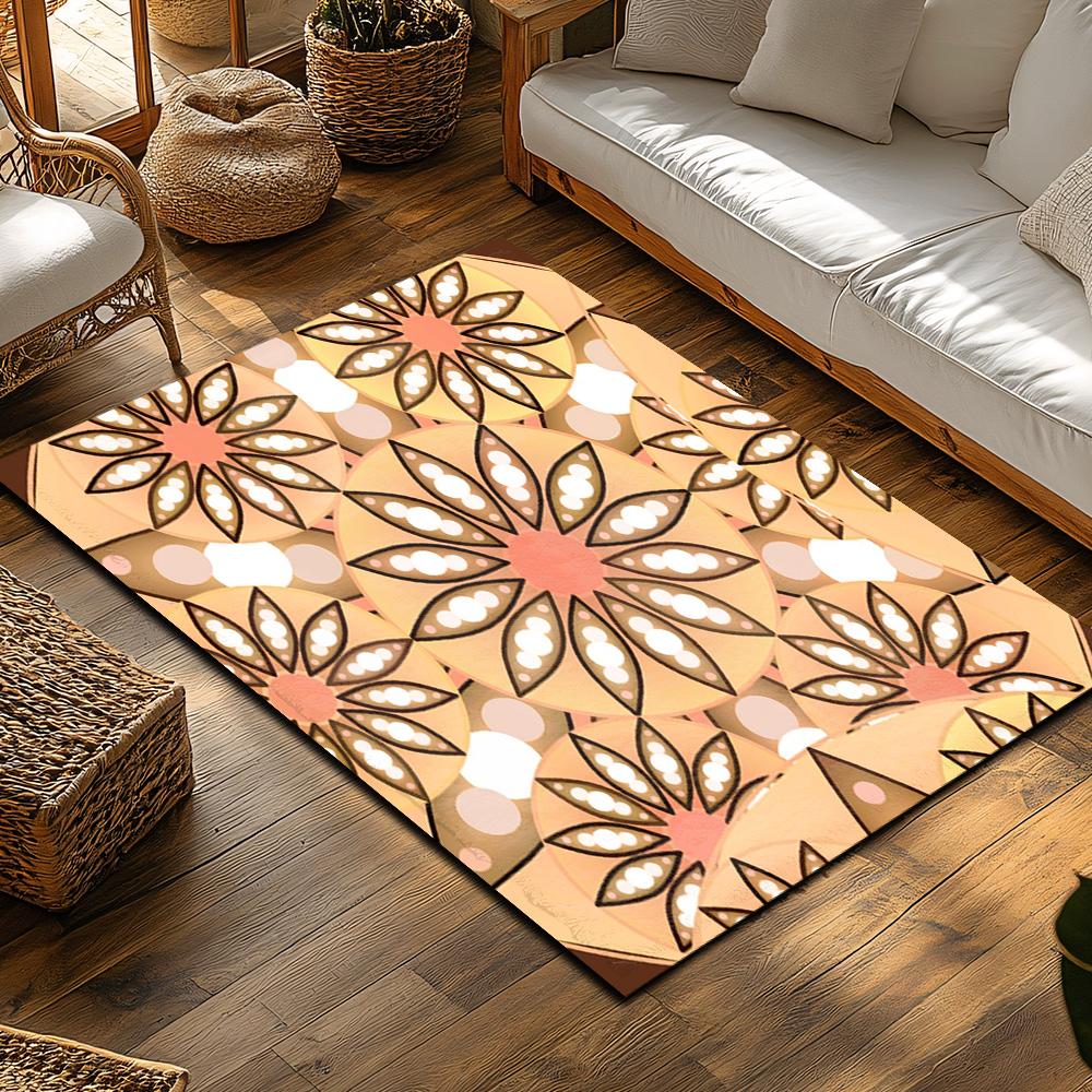Fluffy Area Rugs Non Slip Washable Indoor Outdoor Carpet Modern Abstract Geometric Pattern Home Decor Living Room Bedroom Floor