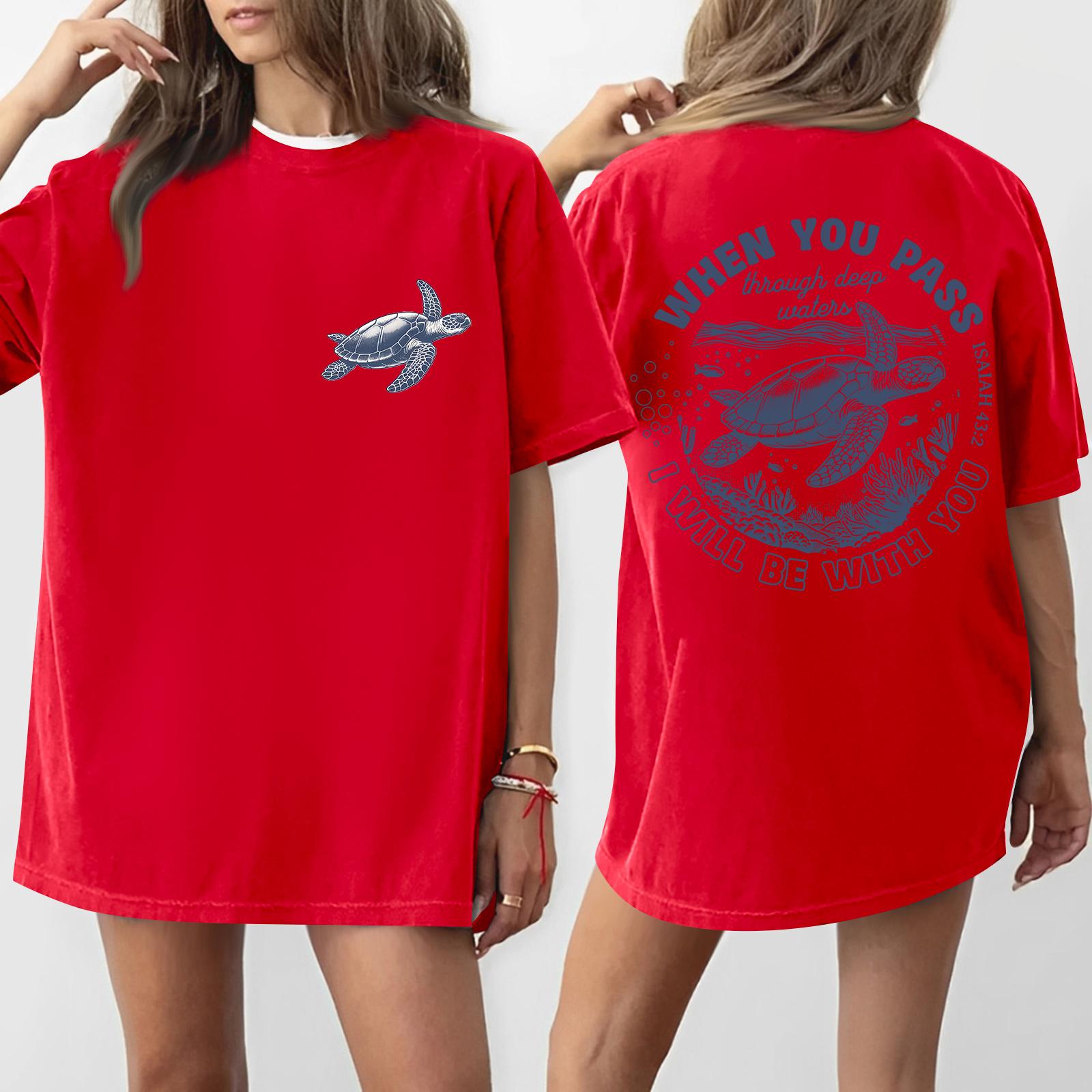 

Женская футболка с круглым вырезом и короткими рукавами с принтом XXXXL красный