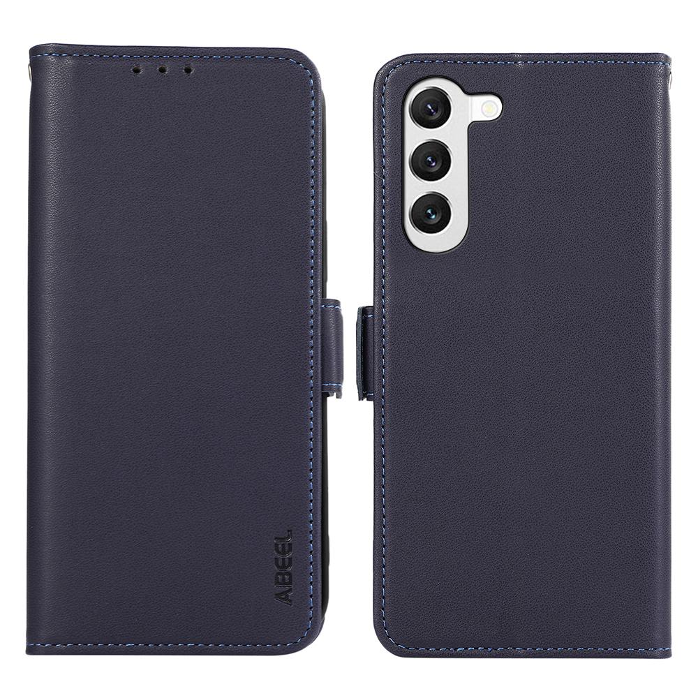 ABEEL For Samsung Galaxy S23+ 5G Case Soft PU Leather RFID Blocking Wallet Phone Shell