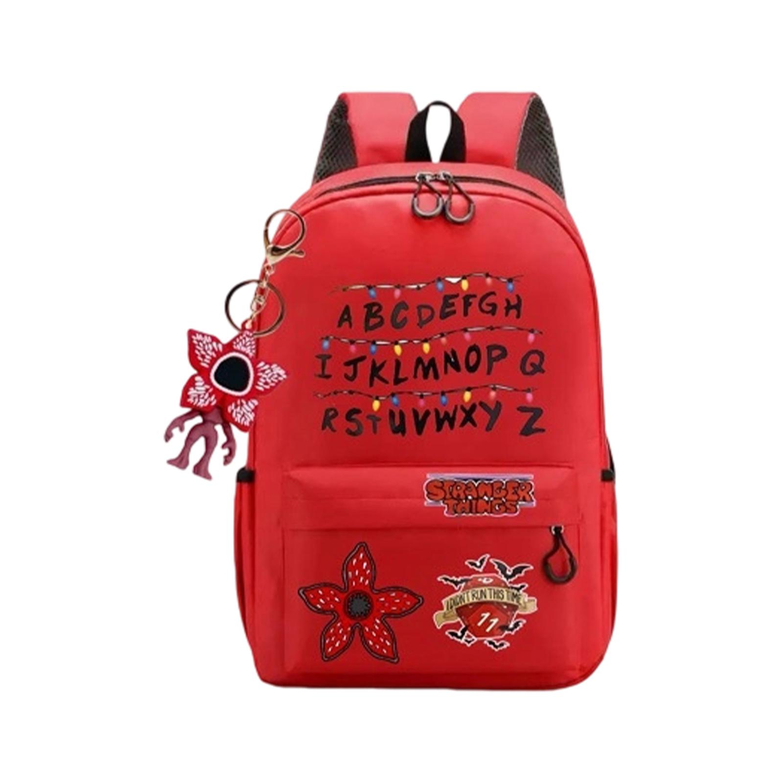 

Backpack Unisex School Bag For Students One Size червоний