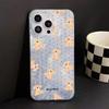 Polka dot bear doll for iPhone17promax Apple 16 laser phone case 14/13 large hole 15