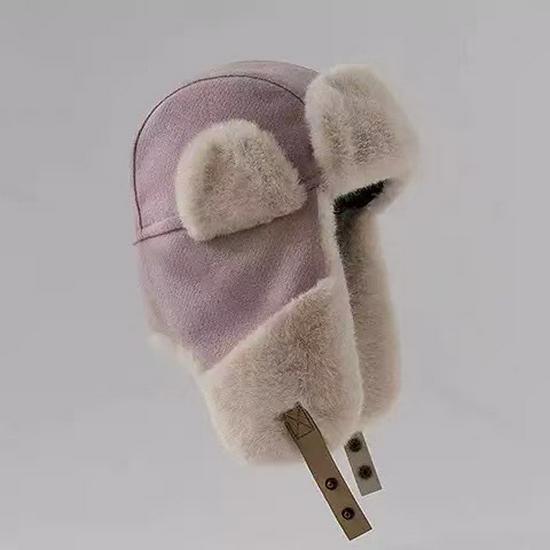 Lei Feng Fleece-Lined Warm Ear Protection Hat for Outdoor Winter Sports