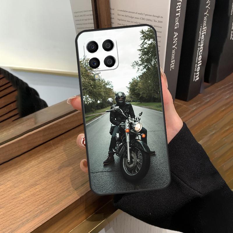Motorcycle Man Case For Samsung Galaxy M32 M52 M12 M22 M13 M23 M33 M53 M14 M34 M54 M31 M51 M20 M31s M30s