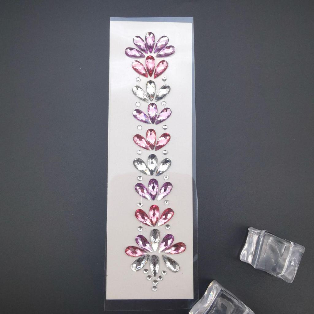 Rhinestone Masquerade Face Stickers for EDM & Carnival