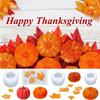 4Pcs/Set Halloween Theme Silicone Mold 3D Realistic Maple Leaf Mold For Soap Making