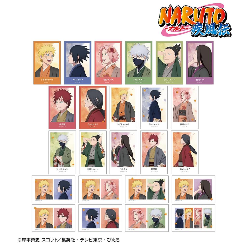 NARUTO Shippuden Original Illustration Autumn Steps Trading Illustration Sheets of Ver. (Box 24)