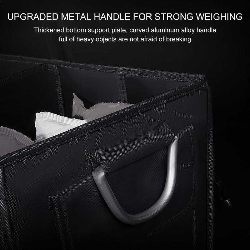 Car Trunk Storage Box Foldable Large Capacity Storage Box Portable Storage Box With Handle Oxford Cloth Organizer For Outdoor