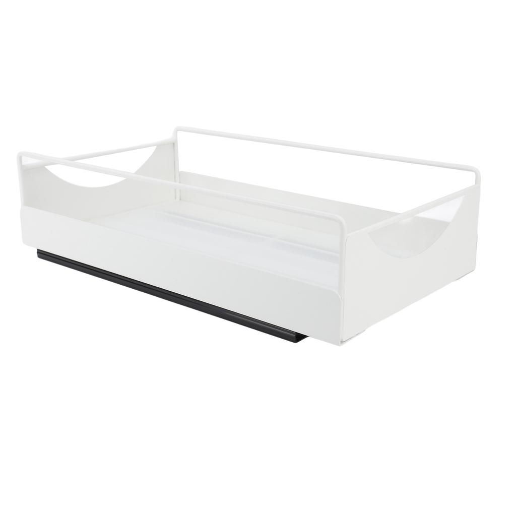 Pull Out Cabinet Organizer Carbon Steel Smooth Sliding Silent Slide Out Pantry Shelves for Bathroom Wardrobe