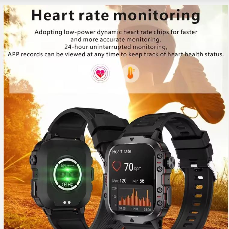 Men Smart Watch Bluetooth Call Fitness Clock 3ATM IP68 Swim Waterproof Sports Smartwatch for Women Android 2025