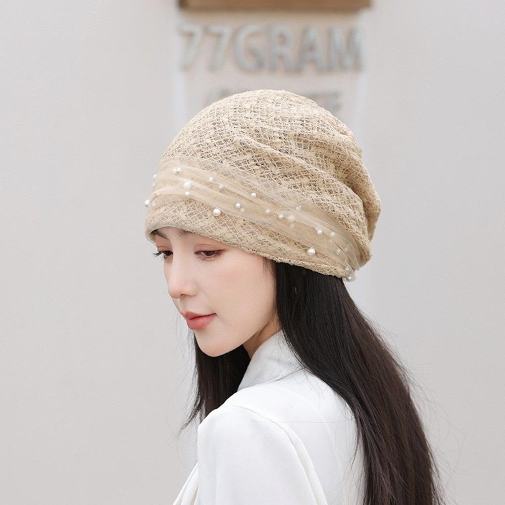 Beading Muslim Hijab Hats Cotton Turban Head Wrap Headwrap Underscarf Hat Cancer Bandanas