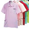 Polo avec Poches Latérales, Palette de Couleurs Crèche, Évacuation de l'Humidité, Séchage Rapide, Convient aux Uniformes de Soins Infirmiers, Femme et Homme, Taille 3L, Chaud