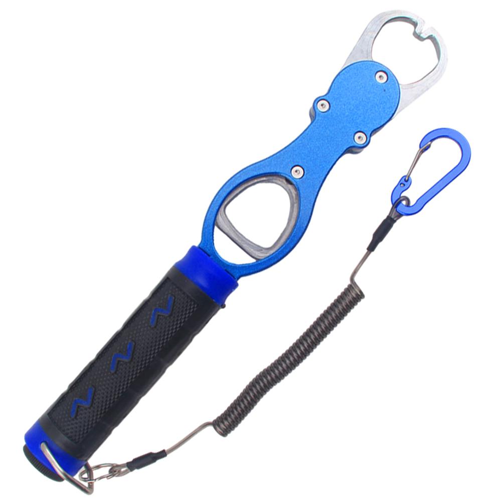 Fishing Pliers Fish Lip Gripper with Lanyard Non-Slip Handle Fish Lip Grip Tool Fish Scales Professional Fish Holder for Fishing