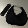 Black Retro Crescent Shoulder Bag - Niche Design, Casual Fashion