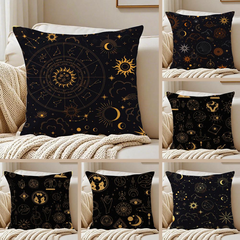 Traditional Eid Eid Symbol Print Cushion Cover Pillowcase Antidustmite living Room Sofa Decor Cushion Room