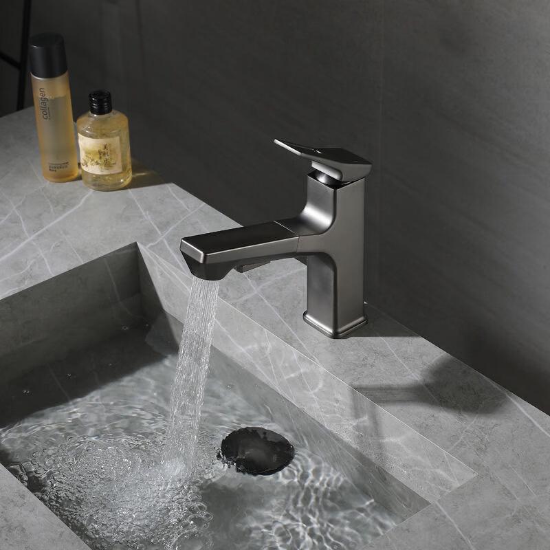 OEING Square Pull-out Brass Hot/Cold Faucet