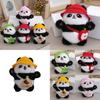 Delightful Mini Plush Panda Keychain Doll Cuddly Stuffed Animal Pendant