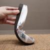 Women's Summer Baotou Flat Sole Embroidered Slipper Ethnic Style Soft Sole Non Slip Breathable Home Slipper Outdoor Half Slipper
