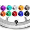 4Pcs Aluminum Alloy Tire Valve Caps Dice Wheel Stem Tyre Tire Wheel Stem Air Valve Dust Cover For Car Truck Motorcycle Bike