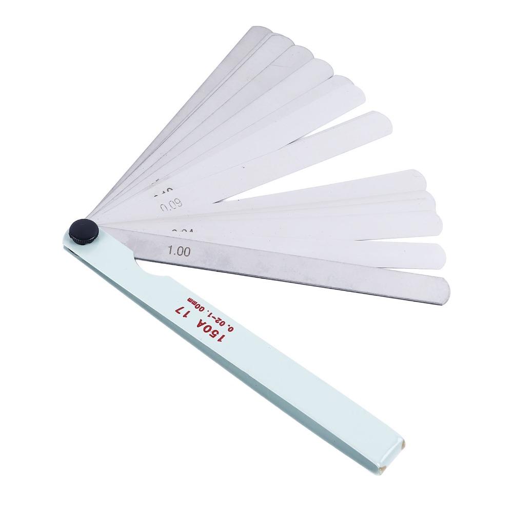 17 Blades Feeler Gauge Stainless Steel Precision Measuring Tool Industrial Clearance Inspection