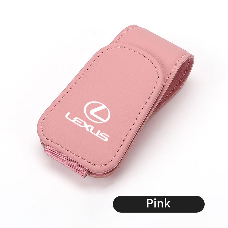 Car Visor Glasses Clip Leather Sunglasses Holder Organizer Accessories For Lexus CT ES GS NX IS250 CT200h IS300h ES300h RX400h N ABJ1